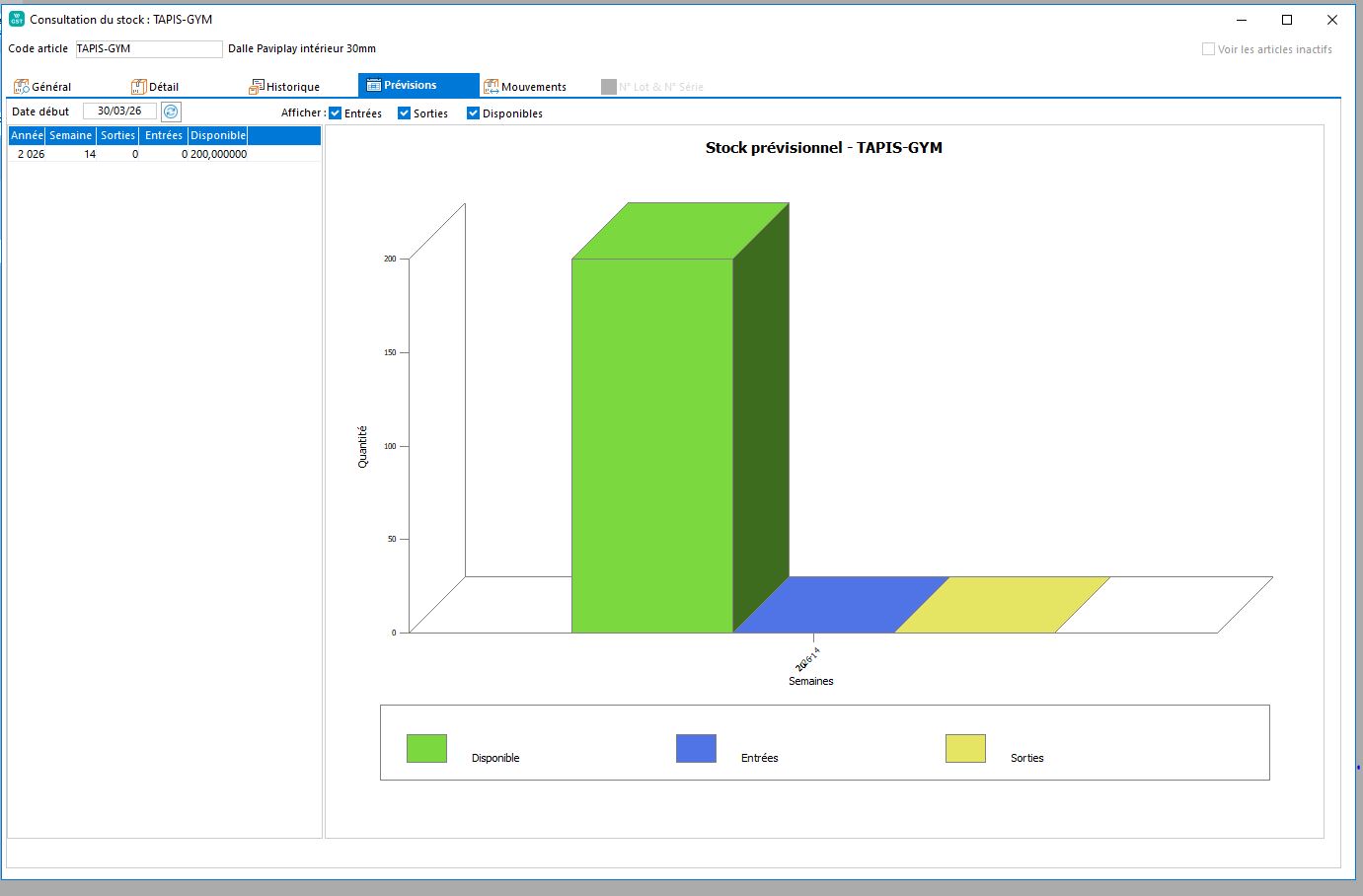 Wavesoft Consultation des stocks